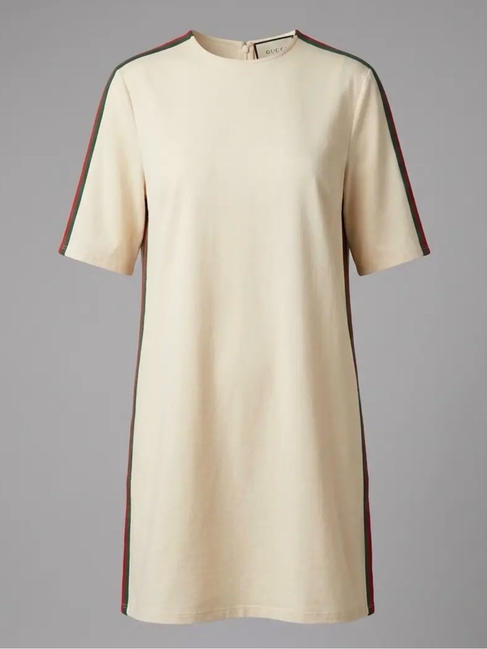 Gucci cream tunic dress web stripe Size 44